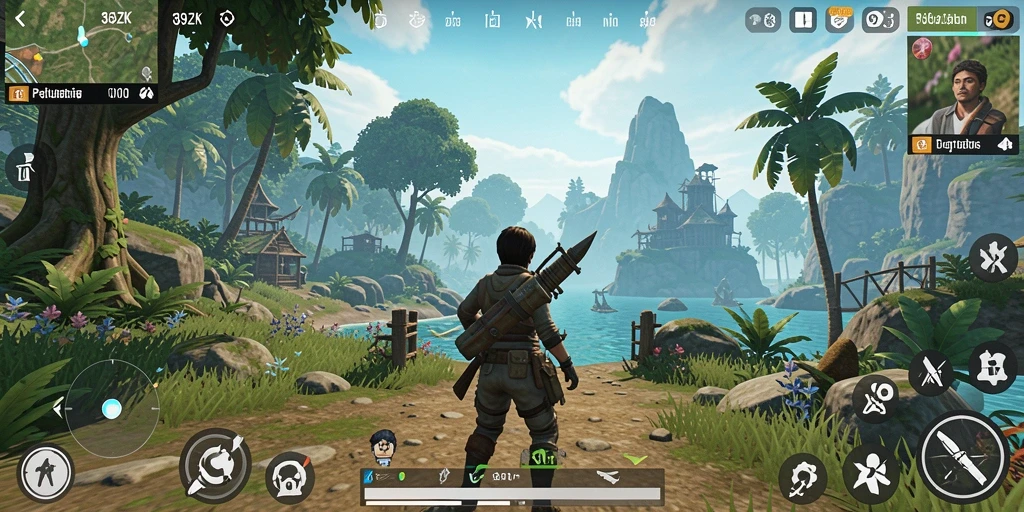 Screenshot gameplay 369ZK yang menampilkan eksplorasi dunia terbuka.