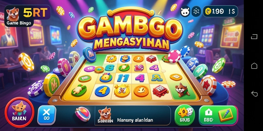 Tampilan gameplay Bingo yang mengasyikkan di 55RT.