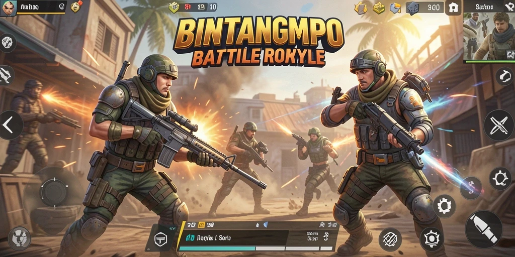 Tampilan gameplay BINTANGMPO yang mendebarkan dan penuh aksi.