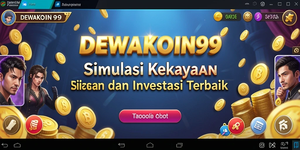 Tampilan gameplay DEWAKOIN99 dengan simulasi investasi yang menarik.