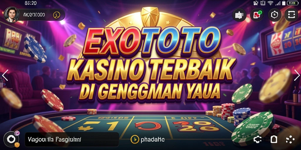 Tangkapan layar gameplay EXOTOTO menampilkan pengalaman Kasino yang mendebarkan.