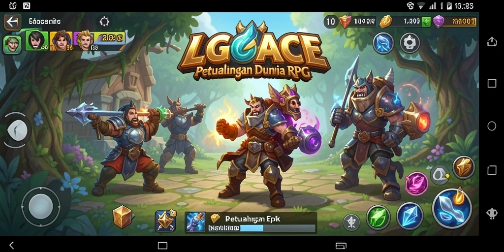 Gameplay RPG LGOACE yang epik dan menarik.