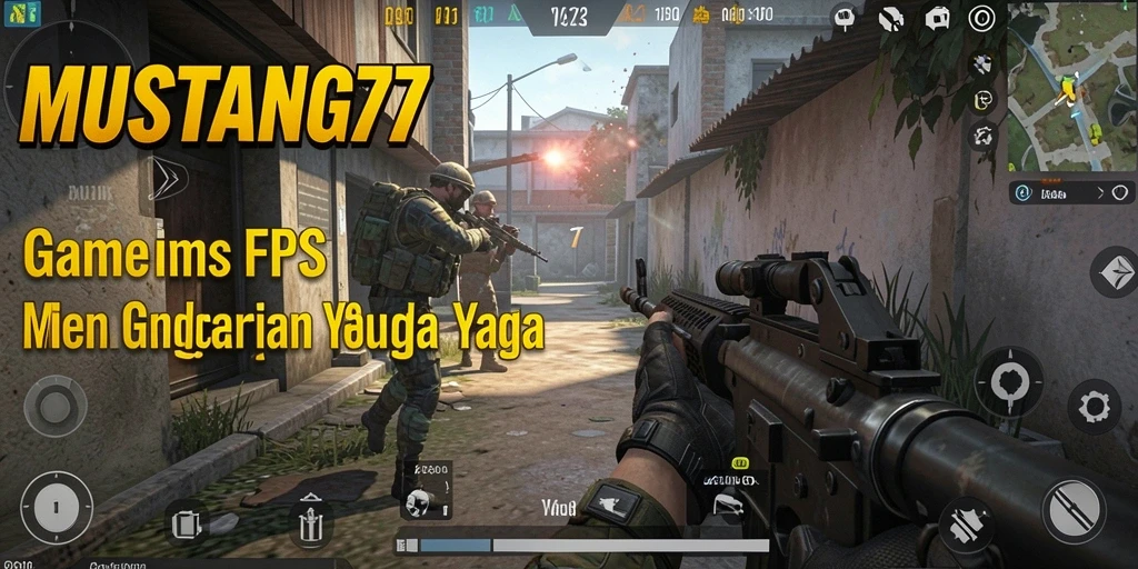 Gameplay mendebarkan dari MUSTANG77 dengan aksi tembak-menembak intens.