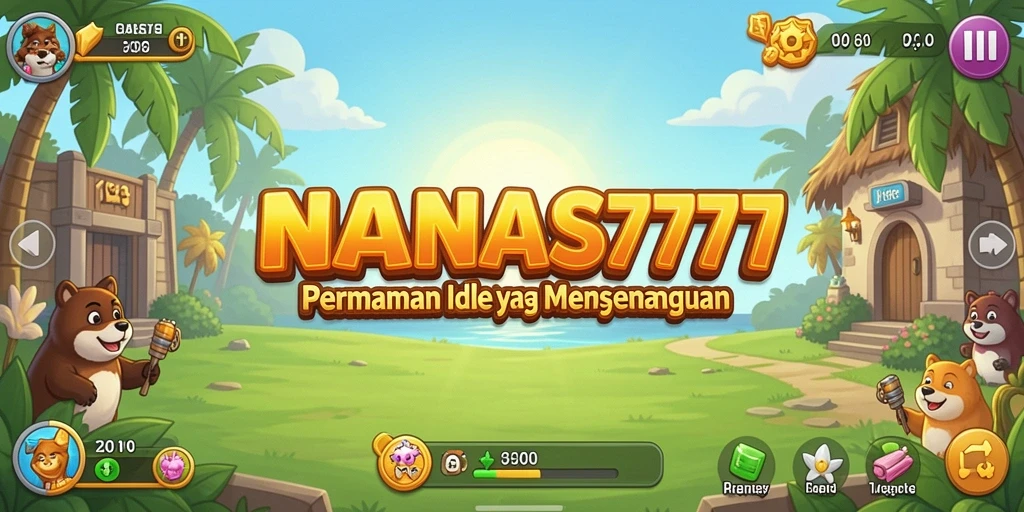 Tampilan seru gameplay NANAS777 dengan elemen Idle yang menarik.