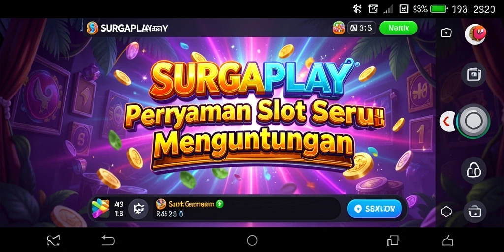 Tampilan menawan gameplay Slot SURGAPLAY yang seru.