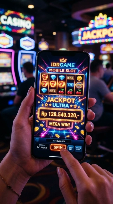 Tampilan utama platform idrgame yang user-friendly.
